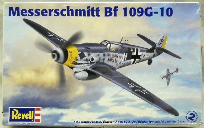 Revell 1/48 Messerschmitt Bf-109 G-10 - (Bf109G10), 85-5253 plastic model kit